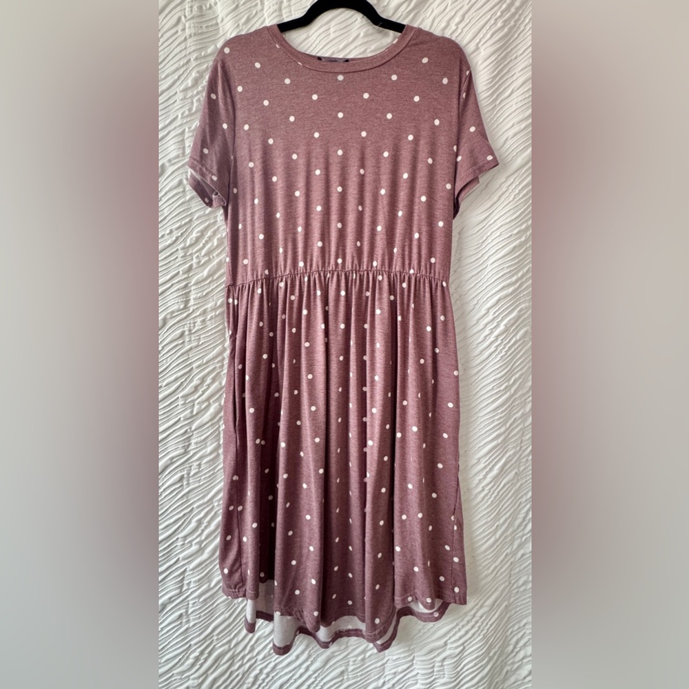 Polka Dot Dress in Pink